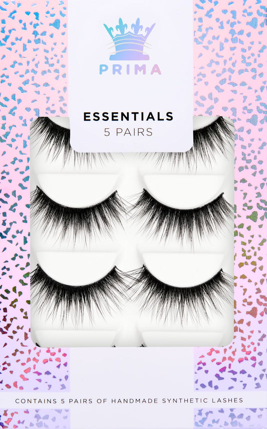 ESSENTIALS 5 PAIR PACK VEGAN LASHES #CARDI